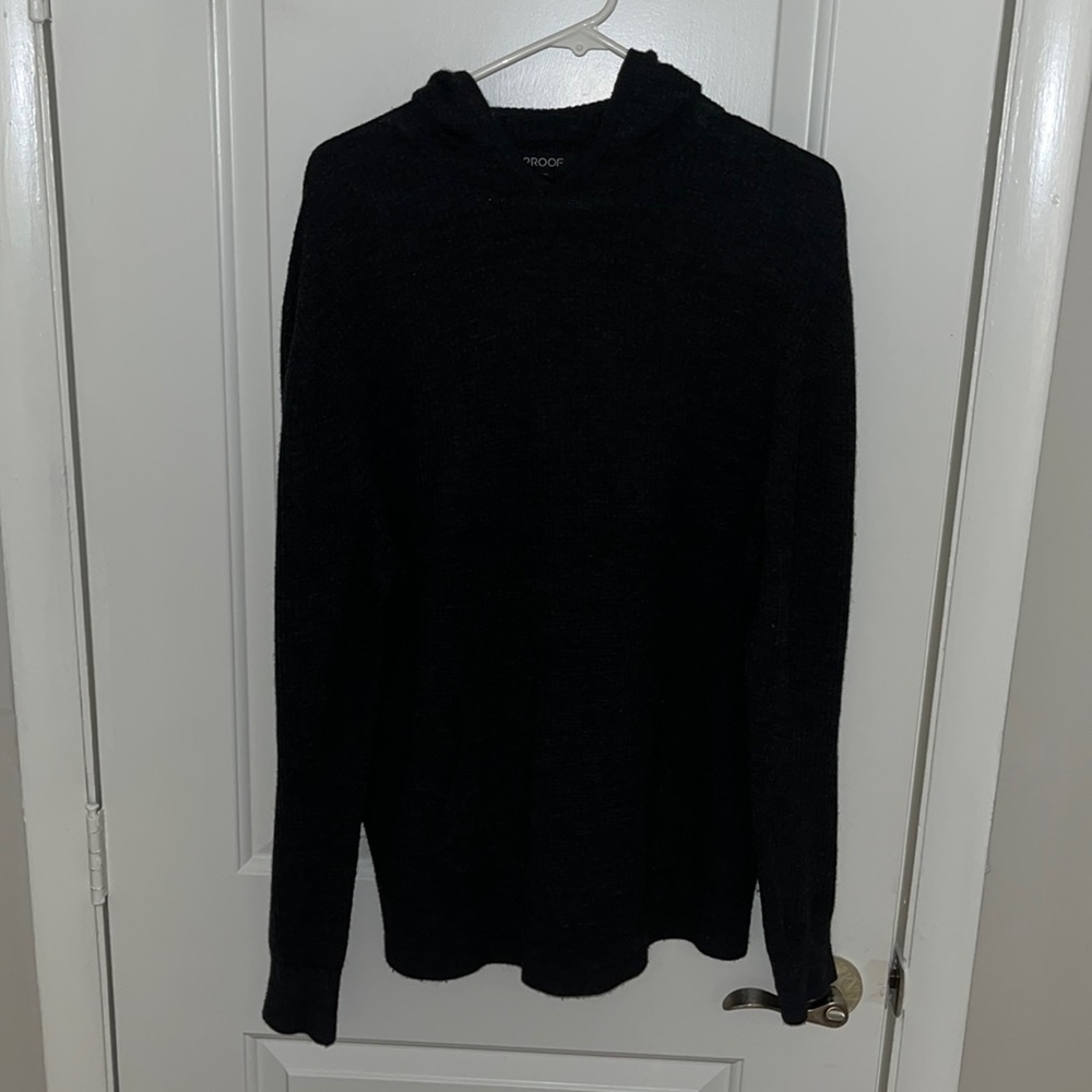 PROOF - 72 Hour Merino Sweater Hoodie XL charcoal gray